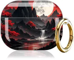 Case for AirPod Pro 3 Case 2025, Slim Shockproof Protective Cover with Keychain Ring, Wireless Charging Compatible, Stylish Durable Design for Women(Mountain Landscape Red Trees) Case for AirPod Pro 3 Case 2025, Slim Shockproof Protective Cover with Keychain Ring, Wireless Charging Compatible, Stylish Durable Design for Women(Mountain Landscape Red Trees)