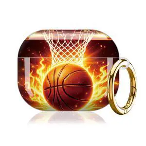 Case for AirPod Pro 3 Case 2025, Slim Shockproof Protective Cover with Keychain Ring, Wireless Charging Compatible, Stylish Durable Design for Women(Basketball Flames Fire) Case for AirPod Pro 3 Case 2025, Slim Shockproof Protective Cover with Keychain Ring, Wireless Charging Compatible, Stylish Durable Design for Women(Basketball Flames Fire)