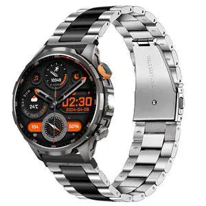 Compatible with BANLVS Military Smart Watches Band, Stainless Steel Metal Replacement Straps Compatible with BANLVS C32 Pro, AK90, G68 Military Smart Watches Compatible with BANLVS Military Smart Watches Band, Stainless Steel Metal Replacement Straps Compatible with BANLVS C32 Pro, AK90, G68 Military Smart Watches