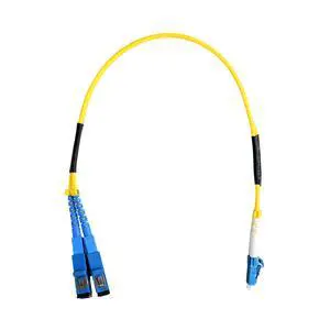 1FT LC to SC Fiber Optic Adapter Cable Singlemode 9/125um Duplex, LC Male to SC Female Fiber Adapter Cable 0.3 Meter (1FT) 1FT LC to SC Fiber Optic Adapter Cable Singlemode 9/125um Duplex, LC Male to SC Female Fiber Adapter Cable 0.3 Meter (1FT)