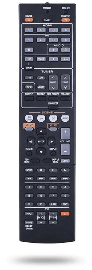 Replacement Remote Control RAV491 ZF30320 Fit for Yamaha YHT-399U HTR-5063 RAV293 RAV331 RAV334 RX-V467 RX-V367 RX-V371 AV A/V Receiver Replacement Remote Control RAV491 ZF30320 Fit for Yamaha YHT-399U HTR-5063 RAV293 RAV331 RAV334 RX-V467 RX-V367 RX-V371 AV A/V Receiver