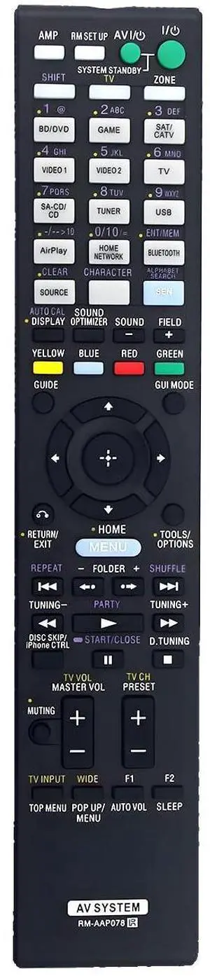 RM-AAP078 Replacement Remote for Sony AV Receiver STR-DH820 STR-DN1030 STRDH820 STRDN1030 RM-AAP078 Replacement Remote for Sony AV Receiver STR-DH820 STR-DN1030 STRDH820 STRDN1030