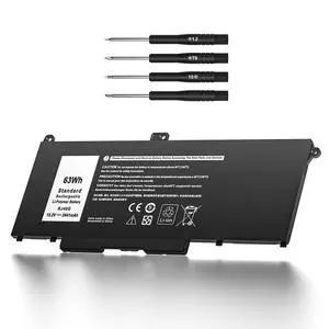 63Wh RJ40G Battery for Dell Latitude 14 5420 15 5520 Precision 15 3560 | Replacement for P137G P137G001 P104F P104F001 P104F002 01K2CF 075X16 0WK3F1 0M3KCN 005R42 Laptop Battery15.2V 3941mAh 4-Cell 63Wh RJ40G Battery for Dell Latitude 14 5420 15 5520 Precision 15 3560 | Replacement for P137G P137G001 P104F P104F001 P104F002 01K2CF 075X16 0WK3F1 0M3KCN 005R42 Laptop Battery15.2V 3941mAh 4-Cell