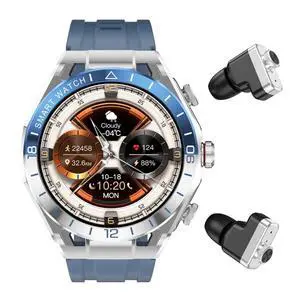 2 in 1 Smart Watch with Earbuds, 1.52" IPS Colorful Full Touch Screen Bluetooth Smartwatch for Men Women, Long Time Standby Men Women Sports Smart Watch Fitness Tracker (Silver+Blue) 2 in 1 Smart Watch with Earbuds, 1.52" IPS Colorful Full Touch Screen Bluetooth Smartwatch for Men Women, Long Time Standby Men Women Sports Smart Watch Fitness Tracker (Silver+Blue)