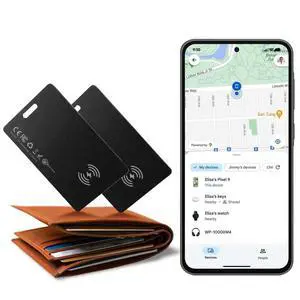 Zoilytech Upgrade Wallet Tracker Card 2 PCS,Rechargeable Wallet Finder, Air Tag Tracker Item Locator Battery Thin and Light Smart Card IP68 Waterproof for Find My App(iOS Only) Zoilytech Upgrade Wallet Tracker Card 2 PCS,Rechargeable Wallet Finder, Air Tag Tracker Item Locator Battery Thin and Light Smart Card IP68 Waterproof for Find My App(iOS Only)