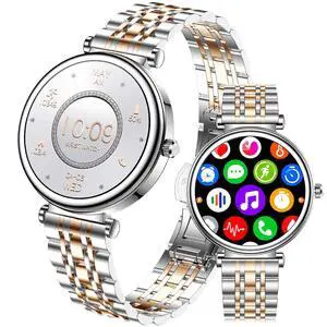 Watch for Women, 1.25" AMOLED HD Screen Women's Smartwatch, Fitness Tracker with Heart Rate/Sleep Monitor, Bluetooth Call, IP67 Waterproof, Compatible with iOS & Android (Two-Tone Silver) Watch for Women, 1.25" AMOLED HD Screen Women's Smartwatch, Fitness Tracker with Heart Rate/Sleep Monitor, Bluetooth Call, IP67 Waterproof, Compatible with iOS & Android (Two-Tone Silver)