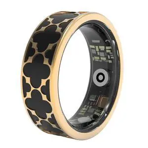 Smart Ring, Classic Clover Fitness Trackers, Large-Capacity Battery, Fitness/Sleep/Stress/Temperature Tracker for Women & Men, 5ATM Waterproof, iOS & Android Compatible, Black, APP Fees (10) Smart Ring, Classic Clover Fitness Trackers, Large-Capacity Battery, Fitness/Sleep/Stress/Temperature Tracker for Women & Men, 5ATM Waterproof, iOS & Android Compatible, Black, APP Fees (10)