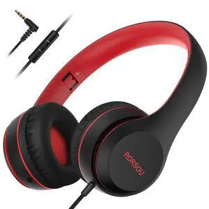 K5 Kids Headphones with Microphone for shchool, Volume Limiter 85/94dB, Foldable Stereo Tangle-Free 3.5mm Jack Wired Cord On-Ear Headphones for Children/Boys/Girls/Kindle/Tablet/MP3/4 (Black) K5 Kids Headphones with Microphone for shchool, Volume Limiter 85/94dB, Foldable Stereo Tangle-Free 3.5mm Jack Wired Cord On-Ear Headphones for Children/Boys/Girls/Kindle/Tablet/MP3/4 (Black)