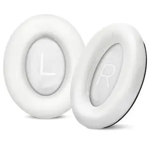 Replacement Ear Pads for Bose QuietComfort 45 35 ii (QC45 QC35) Headphones, Anti-Tear Earpads Cushions for QC SE SC & New Quiet Comfort (Deep Bass), Softer Foam & Leather (White) Replacement Ear Pads for Bose QuietComfort 45 35 ii (QC45 QC35) Headphones, Anti-Tear Earpads Cushions for QC SE SC & New Quiet Comfort (Deep Bass), Softer Foam & Leather (White)