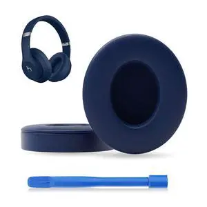 Replacement Ear Pads for Beats Studio3, Studio 2, Blue | Ear Covers Earpads Cushions Compatible with Beats Studio3/2 Headphone Replacement Ear Pads for Beats Studio3, Studio 2, Blue | Ear Covers Earpads Cushions Compatible with Beats Studio3/2 Headphone