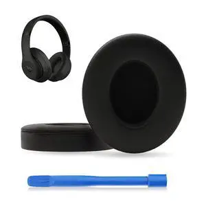 Replacement Ear Pads for Beats Studio3, Studio 2, Black | Ear Covers Earpads Cushions Compatible with Beats Studio3/2 Headphone Replacement Ear Pads for Beats Studio3, Studio 2, Black | Ear Covers Earpads Cushions Compatible with Beats Studio3/2 Headphone