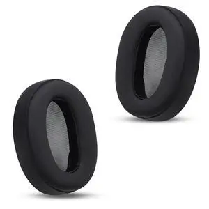 Replacement Ear Pads for Headphones - Compatible for Sony MDR-1AM2 | Premium Ice Silk Cloth Cushions with Soft Memory Foam for Comfort - Black Replacement Ear Pads for Headphones - Compatible for Sony MDR-1AM2 | Premium Ice Silk Cloth Cushions with Soft Memory Foam for Comfort - Black