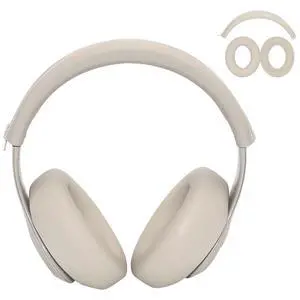 Silicone Sweat Ear Covers Headband Cover for Beats Studio Pro & Beats Studio 3 Headphones Accessories, Soft Earpad Covers Case Cover Protector Sweatproof & Easy to Clean - Beige Silicone Sweat Ear Covers Headband Cover for Beats Studio Pro & Beats Studio 3 Headphones Accessories, Soft Earpad Covers Case Cover Protector Sweatproof & Easy to Clean - Beige