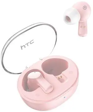 True Wireless Earbuds 1 Bluetooth 5.3 in-Ear Headphones ENC Noise Cancellation with Transparent Charging Case, 32-Hour Playtime/Built-in Mic/Touch Control - Crystal Pink True Wireless Earbuds 1 Bluetooth 5.3 in-Ear Headphones ENC Noise Cancellation with Transparent Charging Case, 32-Hour Playtime/Built-in Mic/Touch Control - Crystal Pink