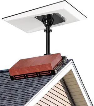 Starlink Performance Gen 3 Roof Ridge Mount - No-Drill Installation Pole Mounting Kit with Pipe Adapter for Tilt Angle Adjustment, Compatible with Starlink Performance Gen 3 Dish Starlink Performance Gen 3 Roof Ridge Mount - No-Drill Installation Pole Mounting Kit with Pipe Adapter for Tilt Angle Adjustment, Compatible with Starlink Performance Gen 3 Dish