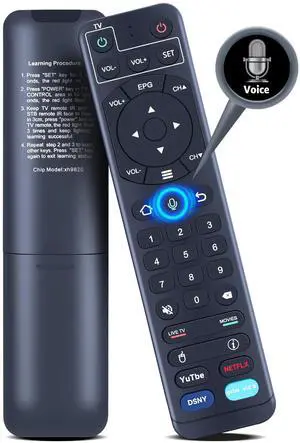 Replacement Remote Control for vSeebox V2 Pro with Voice Command, for vSeeBox Elite, V1 Pro, V1 Max Replacement Remote Control for vSeebox V2 Pro with Voice Command, for vSeeBox Elite, V1 Pro, V1 Max