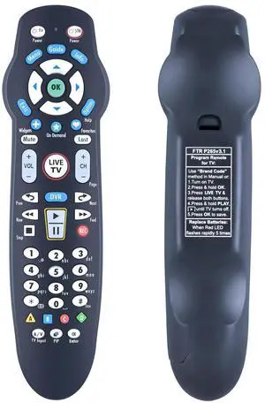 Replacement Remote Control for Frontier Cable Box TV FTR P265v3.1, for Verizon FIOS RC26655006/03B Replacement Remote Control for Frontier Cable Box TV FTR P265v3.1, for Verizon FIOS RC26655006/03B