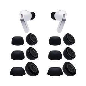 Replacement Silicone Eartips for Samsung Galaxy Buds4 Pro (2026) | Earbud Tips Compatible with Samsung Galaxy Buds3 Pro (Not for Buds3 FE), 6 Pairs (S/M/L) (Black) Replacement Silicone Eartips for Samsung Galaxy Buds4 Pro (2026) | Earbud Tips Compatible with Samsung Galaxy Buds3 Pro (Not for Buds3 FE), 6 Pairs (S/M/L) (Black)