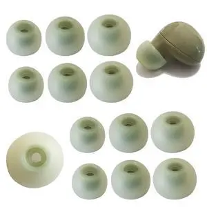 Ultra Soft Silicone Ear Tips for Samsung Galaxy Buds 2/Buds+/Buds FE | Replacement Earbuds Tips for Galaxy Buds Earbuds with Filter Screen Noise Isolation, Comfort Fit, 6 Pairs L/M/S, Green Ultra Soft Silicone Ear Tips for Samsung Galaxy Buds 2/Buds+/Buds FE | Replacement Earbuds Tips for Galaxy Buds Earbuds with Filter Screen Noise Isolation, Comfort Fit, 6 Pairs L/M/S, Green