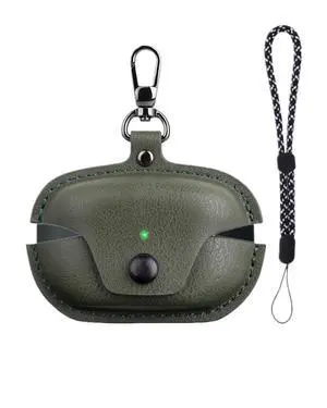 Compatible with Sony WF-1000XM5 Case Cover with Keychain Hook Lanyard,Vintage Leather Case Designed for Sony Earbuds WF1000XM5 Case Cover (2023) for Women Men (Green) Compatible with Sony WF-1000XM5 Case Cover with Keychain Hook Lanyard,Vintage Leather Case Designed for Sony Earbuds WF1000XM5 Case Cover (2023) for Women Men (Green)