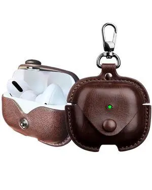 Leather Case for AirPods Pro3, for AirPod Pro 3th Generation Case Cover Retro Leather with Keychain Compatible with Apple AirPod Pro 3 Gen Charging Case 2025 (Coffee) Leather Case for AirPods Pro3, for AirPod Pro 3th Generation Case Cover Retro Leather with Keychain Compatible with Apple AirPod Pro 3 Gen Charging Case 2025 (Coffee)