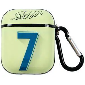 No.7 Jersey Bluetooth Headphone Protective Case,Compatible with Apple AirPods 2nd and 1st Generation (Black, ReaI Madrid) No.7 Jersey Bluetooth Headphone Protective Case,Compatible with Apple AirPods 2nd and 1st Generation (Black, ReaI Madrid)