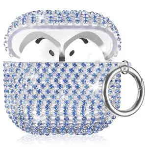 Bling Case Compatible with AirPods 4th Generation (2024), Sparkling Diamond Case for AirPods 4 Case Bling Rhinestones for Women, Shockproof Protective Cute Cover with Keychain Bling Case Compatible with AirPods 4th Generation (2024), Sparkling Diamond Case for AirPods 4 Case Bling Rhinestones for Women, Shockproof Protective Cute Cover with Keychain
