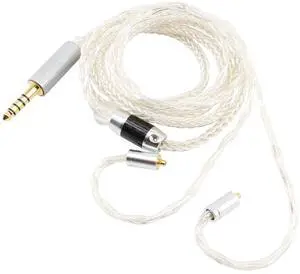 MMCX IEM Cable 4.4mm Balanced Silver Plated Copper Earphone Upgrade Cord Compatible with Shure SE215 SE425 UE900 Moondrop Aria Tin T2 T3 BGVP 1.2m 4ft MMCX IEM Cable 4.4mm Balanced Silver Plated Copper Earphone Upgrade Cord Compatible with Shure SE215 SE425 UE900 Moondrop Aria Tin T2 T3 BGVP 1.2m 4ft