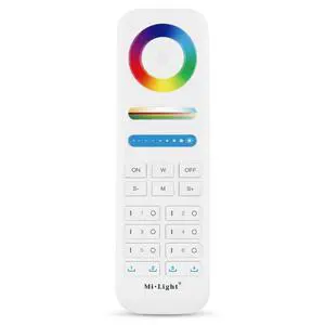 FUT089S 6-Zone RGB+CCT Remote 2.4GHz, Wireless LED Remote Controller, 6 Independent Zones Full Color & Tunable White, Upgraded Scene Control FUT089S 6-Zone RGB+CCT Remote 2.4GHz, Wireless LED Remote Controller, 6 Independent Zones Full Color & Tunable White, Upgraded Scene Control