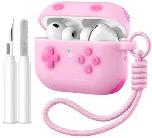 for Airpods Pro 3 Case Cute Game Console Design with Detachable Lanyard | Full Body Soft Silicone Compatible with Apple AirPod Pro 3rd Generation Cover with Cleaner Kit,Shockproof,Anti-Scratch for Airpods Pro 3 Case Cute Game Console Design with Detachable Lanyard | Full Body Soft Silicone Compatible with Apple AirPod Pro 3rd Generation Cover with Cleaner Kit,Shockproof,Anti-Scratch