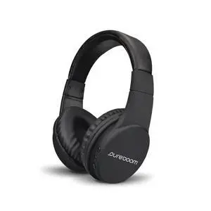 PureBoom Bluetooth Wireless Headphones, Hi-Fi Stereo Foldable Headset for iPhone/Android Phones/TV/Laptops, Adjustable Padded Headband, Soft Ear Cushions, Built-in Mic for Phone-Call (Black) PureBoom Bluetooth Wireless Headphones, Hi-Fi Stereo Foldable Headset for iPhone/Android Phones/TV/Laptops, Adjustable Padded Headband, Soft Ear Cushions, Built-in Mic for Phone-Call (Black)
