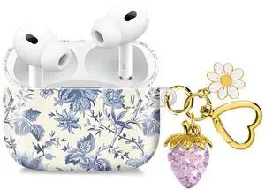 Compatible with AirPod Pro 2nd / 1st Generation, 2023/2022/2019, the Fully Protected Shockproof Wireless Earphone case Comes with a Cute and Beautiful Strawberry Keychain PendantPurple 1 Compatible with AirPod Pro 2nd / 1st Generation, 2023/2022/2019, the Fully Protected Shockproof Wireless Earphone case Comes with a Cute and Beautiful Strawberry Keychain PendantPurple 1