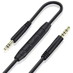 3.5mm Replacement Audio Cable for Beats Headphones Cord Wire Aux Cable | Work with Beats Solo2 Solo3 Solo4 Studio3 Wireless HD Pro by Dr. Dre Sony WH-1000XM4 WH-1000XM5, In-line Mic, Volume Control 3.5mm Replacement Audio Cable for Beats Headphones Cord Wire Aux Cable | Work with Beats Solo2 Solo3 Solo4 Studio3 Wireless HD Pro by Dr. Dre Sony WH-1000XM4 WH-1000XM5, In-line Mic, Volume Control