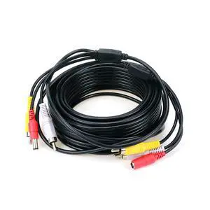 RCA Cable Male to Male Audio Video 50Ft CCTV | This 50-foot RCA male to male audio video power cable is designed for CCTV cameras RCA Cable Male to Male Audio Video 50Ft CCTV | This 50-foot RCA male to male audio video power cable is designed for CCTV cameras
