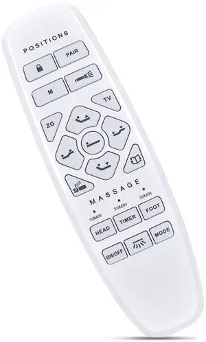 RF27 Replacement Remote for ESHINE 3000 & 5000 Series Adjustable Bed | Compatible for Lucid L600 Adjustable Bed Model RF.27.19.33 LUL600QQAB RF27 Replacement Remote for ESHINE 3000 & 5000 Series Adjustable Bed | Compatible for Lucid L600 Adjustable Bed Model RF.27.19.33 LUL600QQAB
