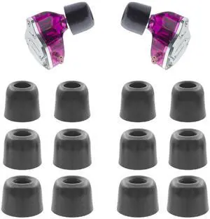 6 Pairs Replacement IEM Ear Tips for KZ ZS10 Pro X ZSN, Black | Memory Foam Earbuds Tips, Ultimate Comfort, Secure Fit, Small/ Medium/ Large 6 Pairs Replacement IEM Ear Tips for KZ ZS10 Pro X ZSN, Black | Memory Foam Earbuds Tips, Ultimate Comfort, Secure Fit, Small/ Medium/ Large