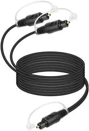 Optical Audio Splitter 1 in 2 Out,Toslink Digital Fiber Optical Audio Cable Splitter 1x2 for Home Theater TVs,Amps,Soundbar,VD/CD Player(2M/6.5FT) Optical Audio Splitter 1 in 2 Out,Toslink Digital Fiber Optical Audio Cable Splitter 1x2 for Home Theater TVs,Amps,Soundbar,VD/CD Player(2M/6.5FT)