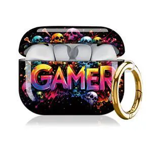 Compatible with AirPod Pro 3 Case,Protective Shockproof Cover with Keychain Ring, Stylish Design for Women, Cute Charging Case for AirPod Pro 3rd Generation(Colorful Gamer Skull) Compatible with AirPod Pro 3 Case,Protective Shockproof Cover with Keychain Ring, Stylish Design for Women, Cute Charging Case for AirPod Pro 3rd Generation(Colorful Gamer Skull)