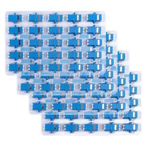 200 Pack LC to LC Duplex Fiber Optic Coupler - LC Duplex Singlemode Fiber Optic Cable Connector Adapter 200 Pack LC to LC Duplex Fiber Optic Coupler - LC Duplex Singlemode Fiber Optic Cable Connector Adapter