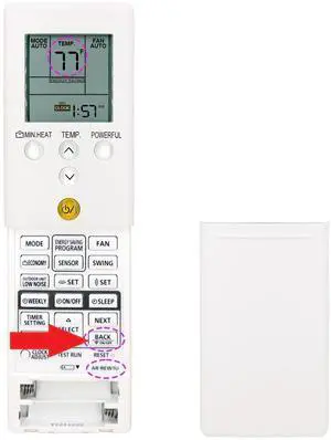 Replacement Remote Control for Fujitsu AIRSTAGE AR-REW1U, Compatible with Air Conditioner Models ASUG09LZBS, ASUG12LZBS, ASUG15LZBS, ASUG09LZAS, ASUG12LZAS, ASUG15LZAS 9352446283, 9332438765 Replacement Remote Control for Fujitsu AIRSTAGE AR-REW1U, Compatible with Air Conditioner Models ASUG09LZBS, ASUG12LZBS, ASUG15LZBS, ASUG09LZAS, ASUG12LZAS, ASUG15LZAS 9352446283, 9332438765