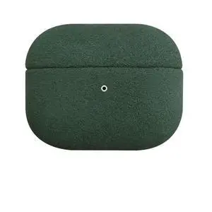 Suede Microfiber Leather Headphone Case Full Wrap Handmade Cover for AirPods (Dark Green, Airpod Pro 3rd Generation) Suede Microfiber Leather Headphone Case Full Wrap Handmade Cover for AirPods (Dark Green, Airpod Pro 3rd Generation)