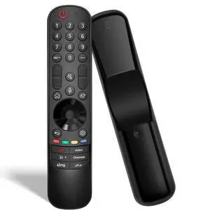 Replacement Remote for LG TVs: for All OLED, QNED, Nano, UHD 4K/8K webOS Smart TVs & for Magic Remote Series MR21/22/23/24GA/GN/GC Featuring Voice Control, Pointer, and Streaming Hot Keys Replacement Remote for LG TVs: for All OLED, QNED, Nano, UHD 4K/8K webOS Smart TVs & for Magic Remote Series MR21/22/23/24GA/GN/GC Featuring Voice Control, Pointer, and Streaming Hot Keys