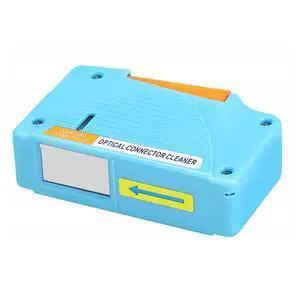 Fiber Optic Cleaning Box. Supports 1.25mm/2.5mm, SC/FC/ST/MU/LC, Fiber Optic Connector Cleaner, Cleans Over 500 Times (Blue) Fiber Optic Cleaning Box. Supports 1.25mm/2.5mm, SC/FC/ST/MU/LC, Fiber Optic Connector Cleaner, Cleans Over 500 Times (Blue)