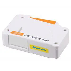 Fiber Optic Cleaning Box. Supports 1.25mm/2.5mm, SC/FC/ST/MU/LC, Fiber Optic Connector Cleaner, Cleans Over 500 Times (White) Fiber Optic Cleaning Box. Supports 1.25mm/2.5mm, SC/FC/ST/MU/LC, Fiber Optic Connector Cleaner, Cleans Over 500 Times (White)
