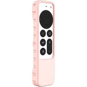SaharaCase Apple TV 4K Remote Silicone Case for Apple AirTag (2nd Generation 2021) Lightweight Anti Slip Shockproof Silicone Cover (Pink) SaharaCase Apple TV 4K Remote Silicone Case for Apple AirTag (2nd Generation 2021) Lightweight Anti Slip Shockproof Silicone Cover (Pink)