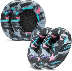 Earpads and Protective SweatZ Cover Bundle for Beats Studio Pro Headphones by Wicked Cushions | 90's Black Earpads and Protective SweatZ Cover Bundle for Beats Studio Pro Headphones by Wicked Cushions | 90's Black