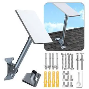 Universal Aluminum Bracket for Starlink Standard & High Performance | Durable, Rust prevention, Weatherproof Wall/Roof Mounting Kit Universal Aluminum Bracket for Starlink Standard & High Performance | Durable, Rust prevention, Weatherproof Wall/Roof Mounting Kit