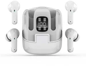 4 in 1 Wireless Earbuds, HiFi Stereo with Noise Reduction, 30H Playtime Bluetooth Earphones, LED Power Display Charging Case for Music 4 in 1 Wireless Earbuds, HiFi Stereo with Noise Reduction, 30H Playtime Bluetooth Earphones, LED Power Display Charging Case for Music