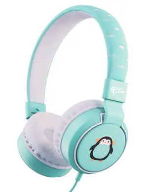 Kids Headphones with Cord, Penguin Design, 85dB Volume Ltd | Wired Headphones for Toddler Boys & Girls Ages 3+, Foldable On-Ear, Stereo Sound with Mic, 3.5mm Jack, School & Travel Kids Headphones with Cord, Penguin Design, 85dB Volume Ltd | Wired Headphones for Toddler Boys & Girls Ages 3+, Foldable On-Ear, Stereo Sound with Mic, 3.5mm Jack, School & Travel