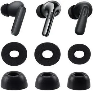 Memory Foam Ear Tips for OnePlus Buds Earbuds, Secure Fit | Soft Foam Eartips Compatible with OnePlus Buds 4 / Nord Buds 3 Pro / Buds Pro 3 / Buds 3 Earbuds (3 Pairs, Black, S/M/L) Memory Foam Ear Tips for OnePlus Buds Earbuds, Secure Fit | Soft Foam Eartips Compatible with OnePlus Buds 4 / Nord Buds 3 Pro / Buds Pro 3 / Buds 3 Earbuds (3 Pairs, Black, S/M/L)